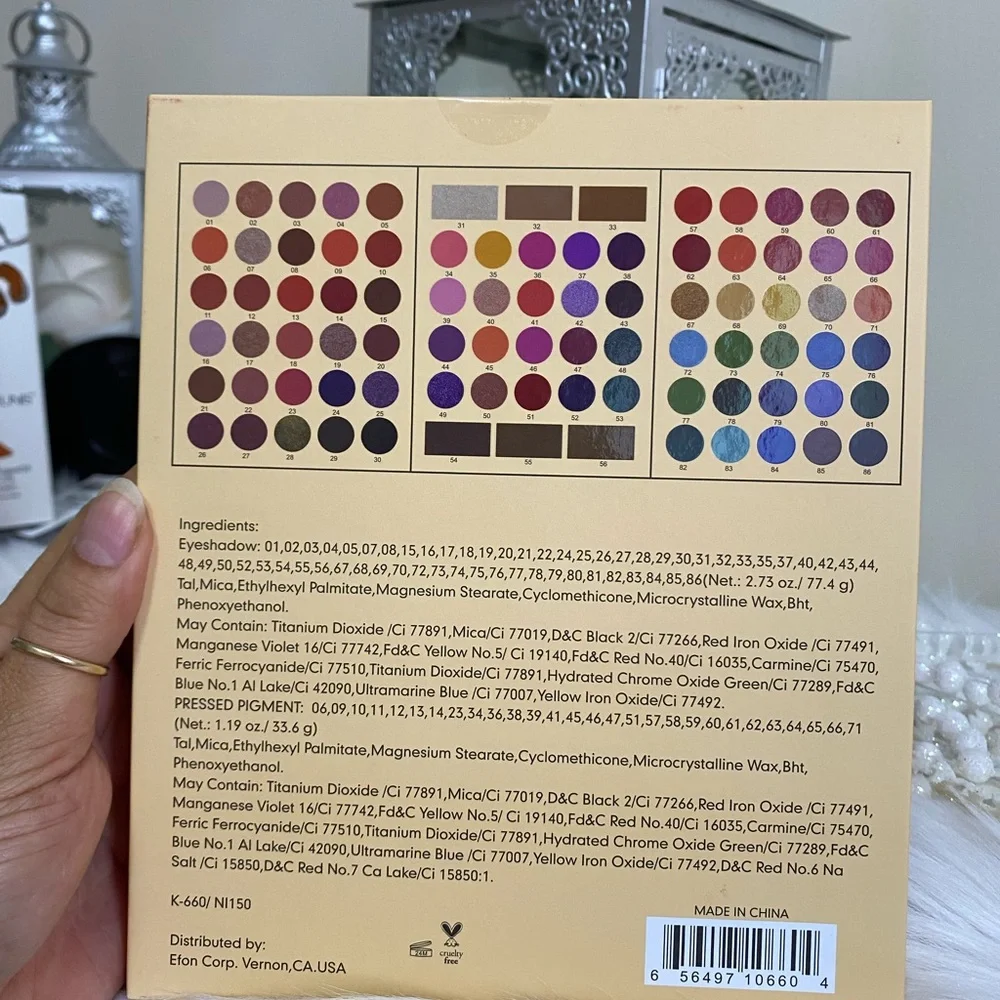 Prolux Love Struck Makeup Palette- 80Colors Eyeshadow, 3 Eyebrow & 3 Highlighter